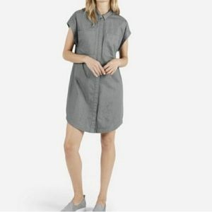 Everlane Button Up Collared Sleeveless Dress Large